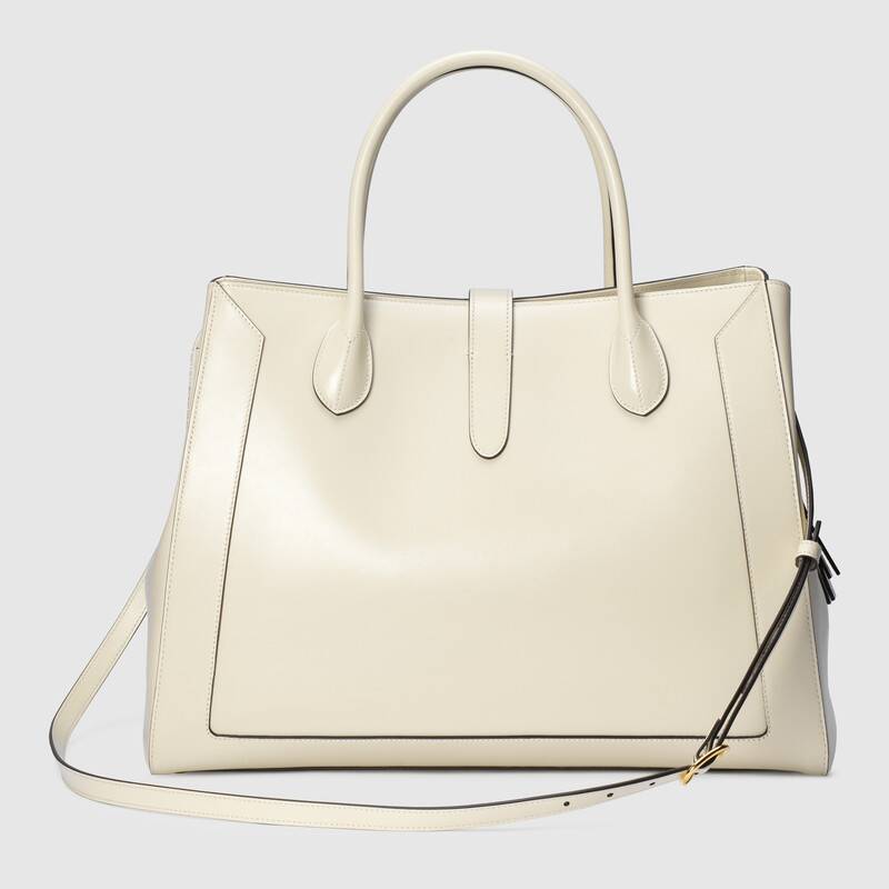 Gucci Jackie 1961 Large Tote Bag Shoulder Bag 649015 White